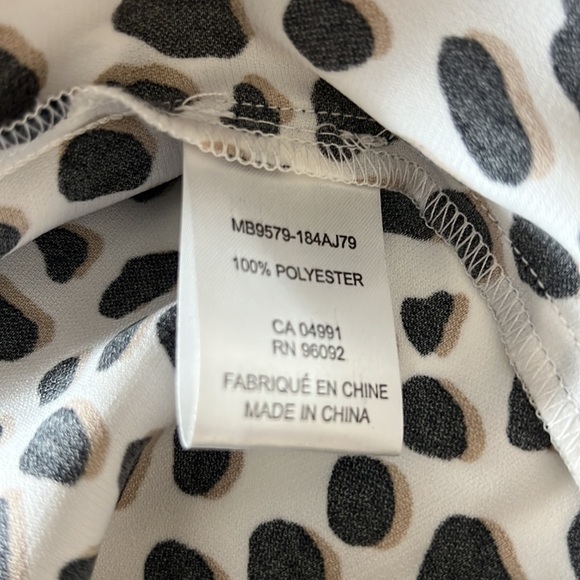 Button Down Animal Print Blouse - Picture 5 of 5